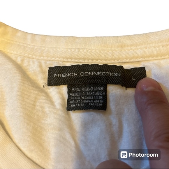 EUC Men’s French Connection Headphone Graphic T-Shirt Size Large - Picture 3 of 3